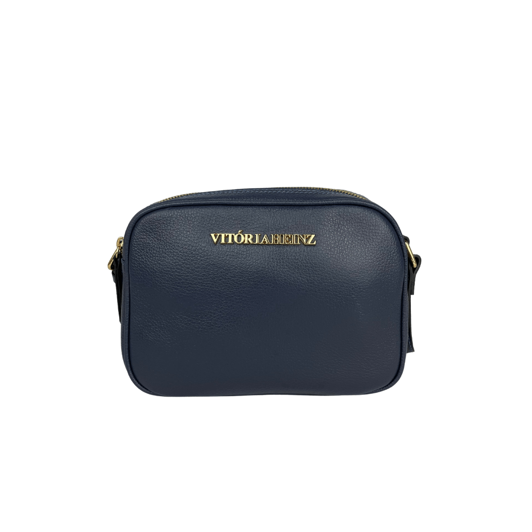 BOLSA EM COURO MARINHO - REF 1292