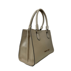 BOLSA EM COURO NUDE - REF 2052