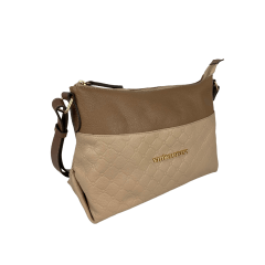 BOLSA EM COURO ROMA NUDE COM ROMA ARÁBICA - REF 1291