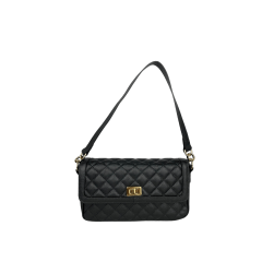 BOLSA EM COURO ROMA PRETO - REF 1290 BOLSA EM COURO ROMA PRETO - REF 1290