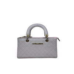 BOLSA EM COURO ROMA ROSE ESTAMPADA - REF 1324