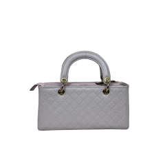 BOLSA EM COURO ROMA ROSE ESTAMPADA - REF 1324