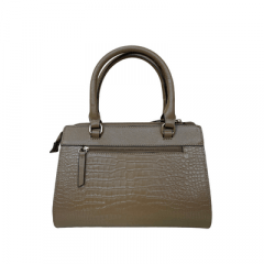 BOLSA MÉDIA EM COURO CROCO ARÁBICA - REF 1264