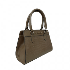 BOLSA MÉDIA EM COURO CROCO ARÁBICA - REF 1264