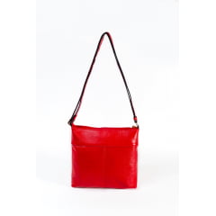 BOLSA EM COURO VERMELHO - REF 1133 