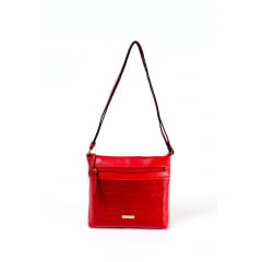 BOLSA EM COURO VERMELHO - REF 1133 