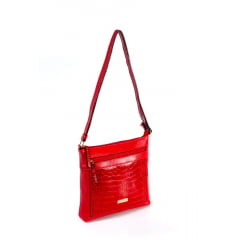 BOLSA EM COURO VERMELHO - REF 1133 