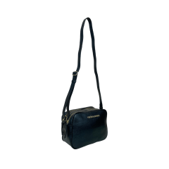 BOLSA EM COURO ROMA PRETO - REF 1292