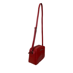 BOLSA EM COURO ROMA VERMELHO - REF 1194