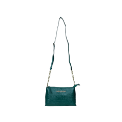BOLSA PEQUENA EM COURO CROCO OLIVA - REF 1287 BOLSA PEQUENA EM COURO CROCO OLIVA - REF 1287