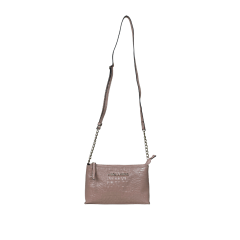 BOLSA PEQUENA EM COURO CROCO ROSE - REF 1287 BOLSA PEQUENA EM COURO CROCO ROSE - REF 1287