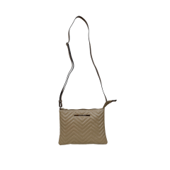 BOLSA PEQUENA EM COURO ROMA PALHA - REF 1227 BOLSA PEQUENA EM COURO ROMA PALHA - REF 1227