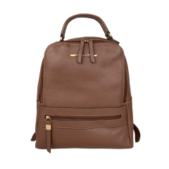 MOCHILA EM COURO CASTOR - REF 1175