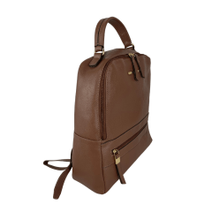 MOCHILA EM COURO CASTOR - REF 1175